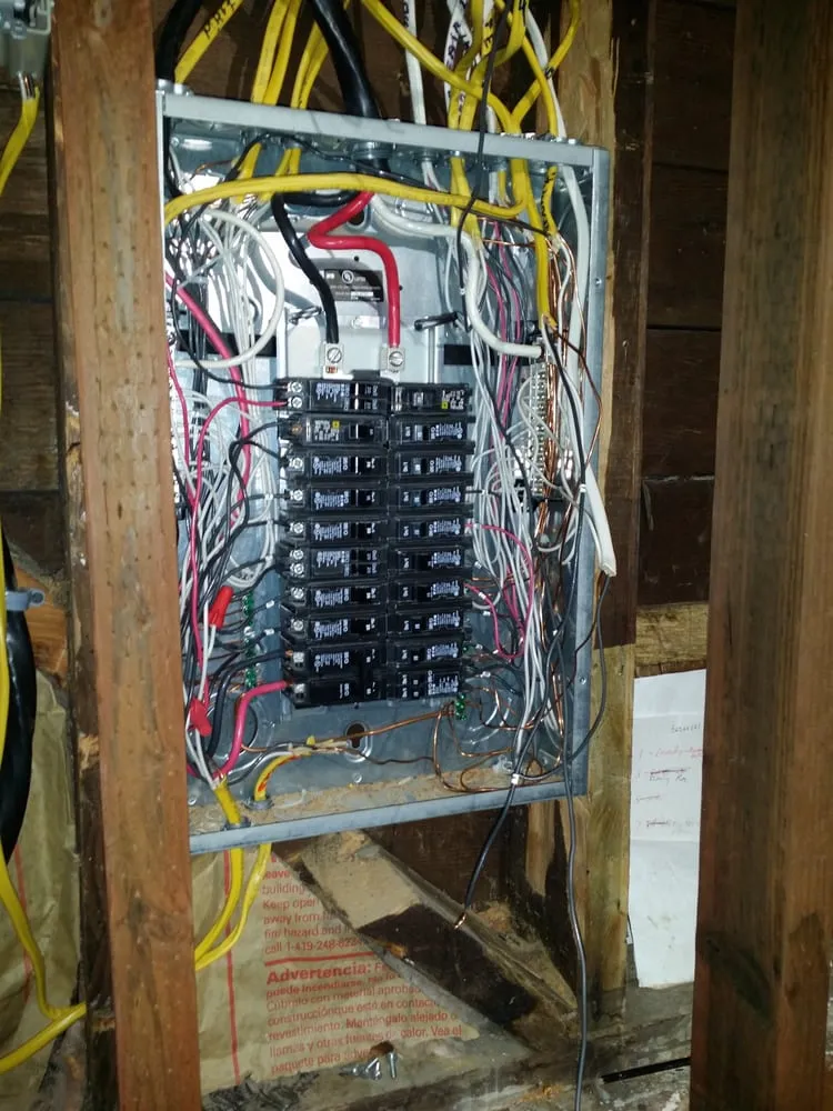 Professional electrical service for homes in wiring installation, by