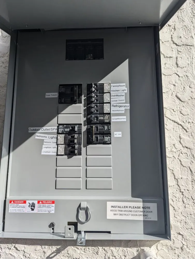 Slide of T1 Electric & Security