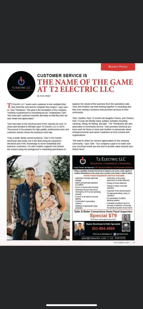 Slide of T2 Electric