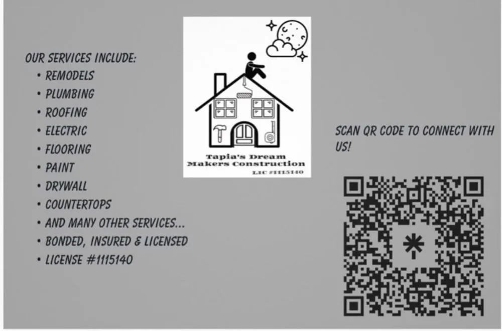 Slide of Tapia Dream Makers Construction