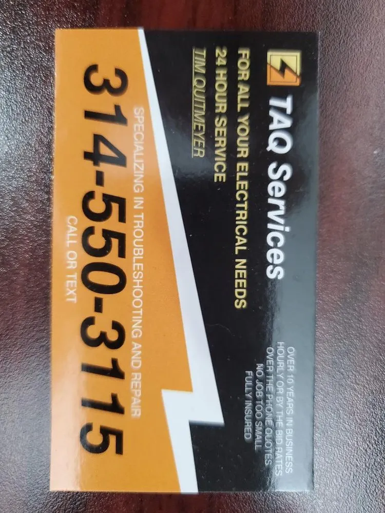 Certified electrical repair in St Louis, MO by TAQ Electricial Services