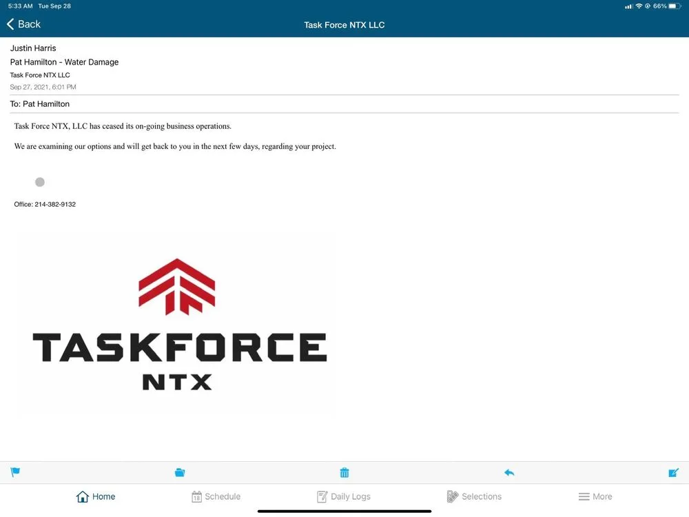 Slide of Taskforce NTX