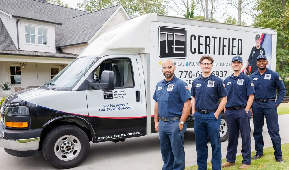 Slide of TE Certified Electrical, Plumbing, Heating & Cooling