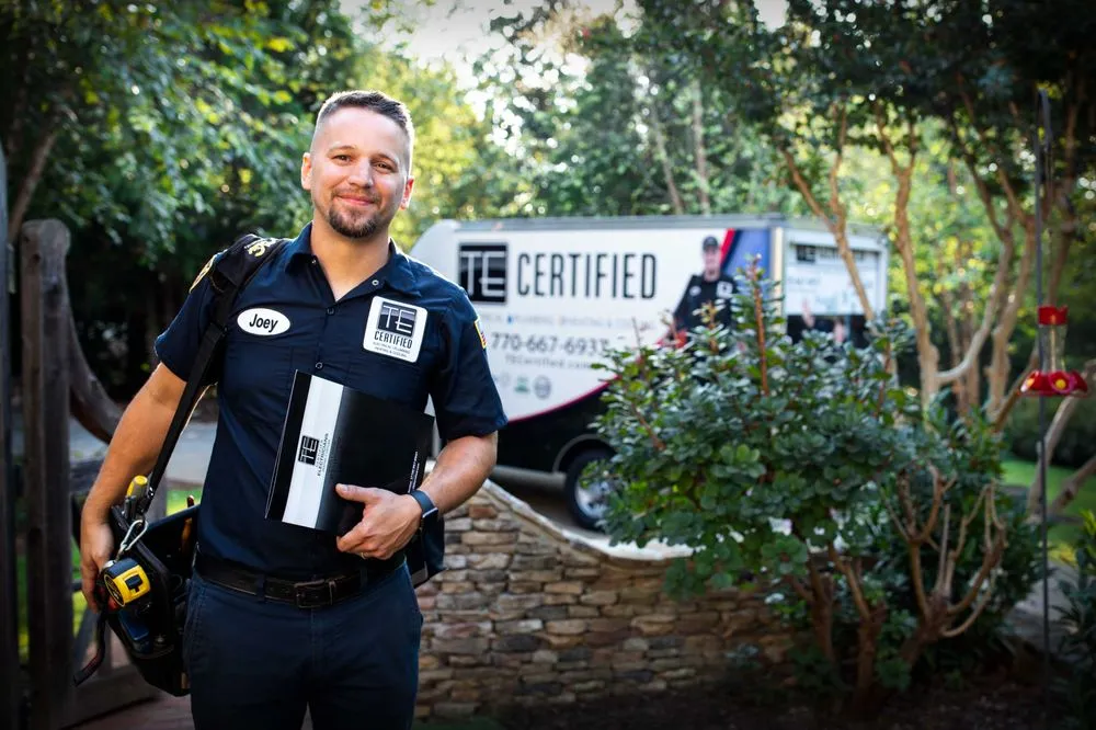 Slide of TE Certified Electrical, Plumbing, Heating & Cooling