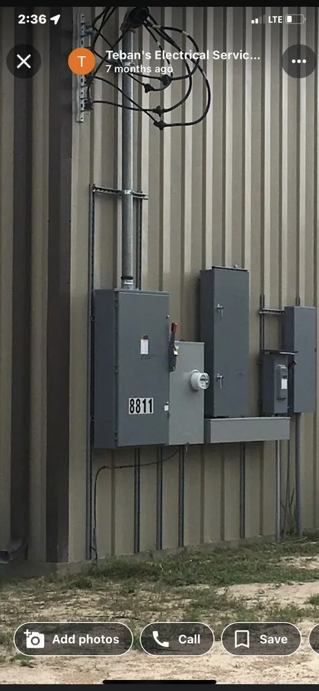 Slide of Teban’s Electrical Services