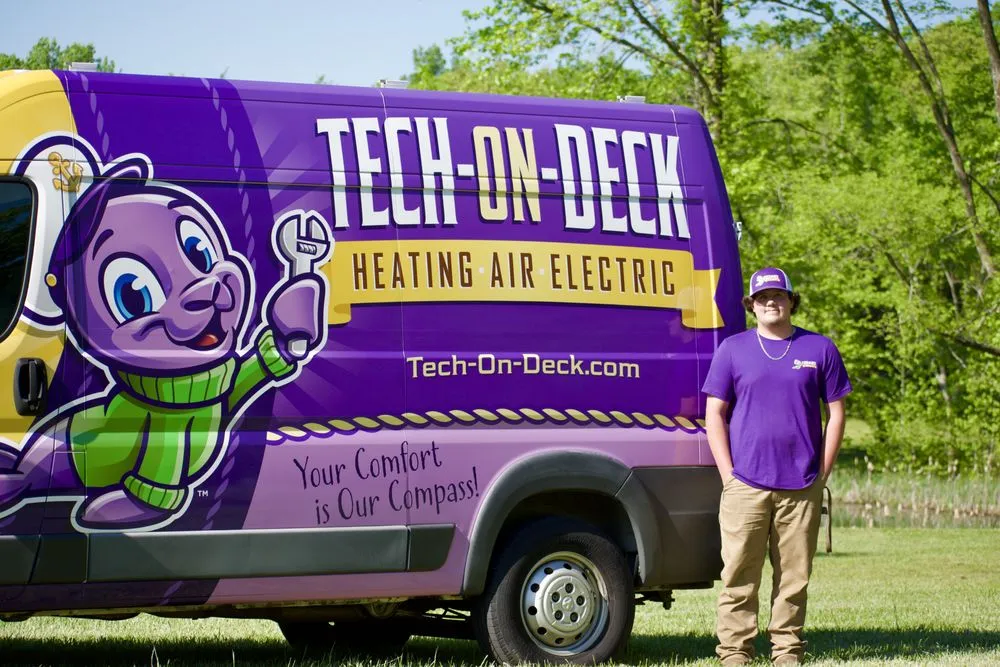 Slide of Tech-On-Deck Heating, Air & Electric