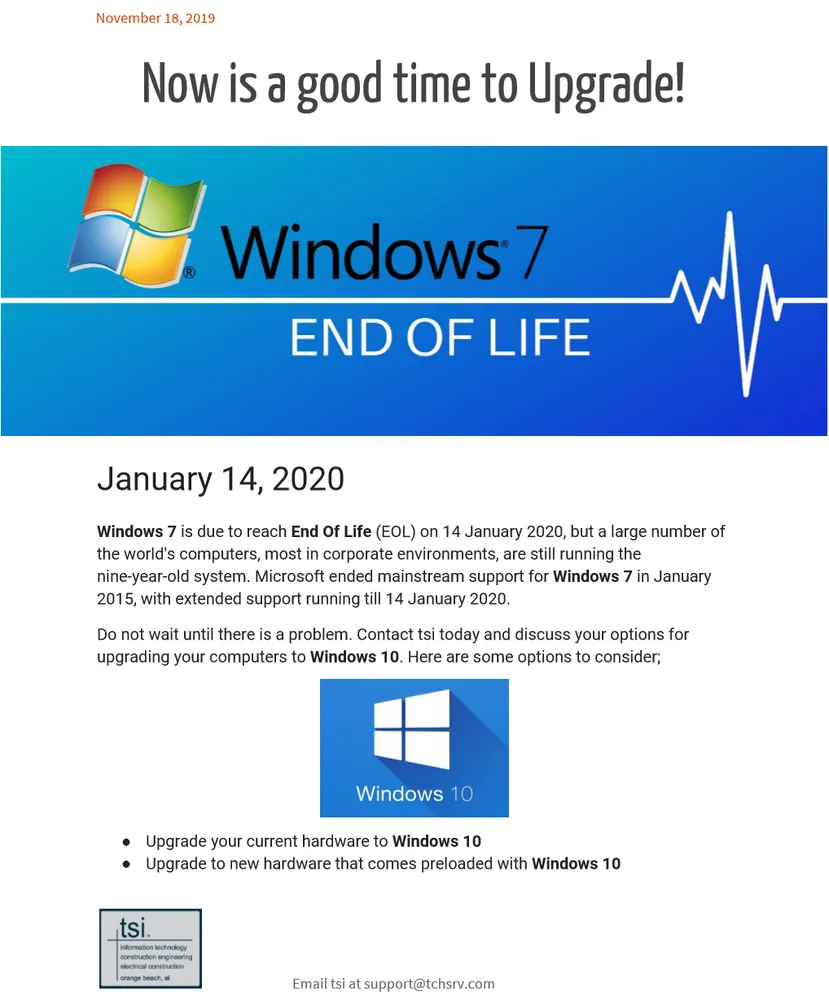 Slide of Technical Services