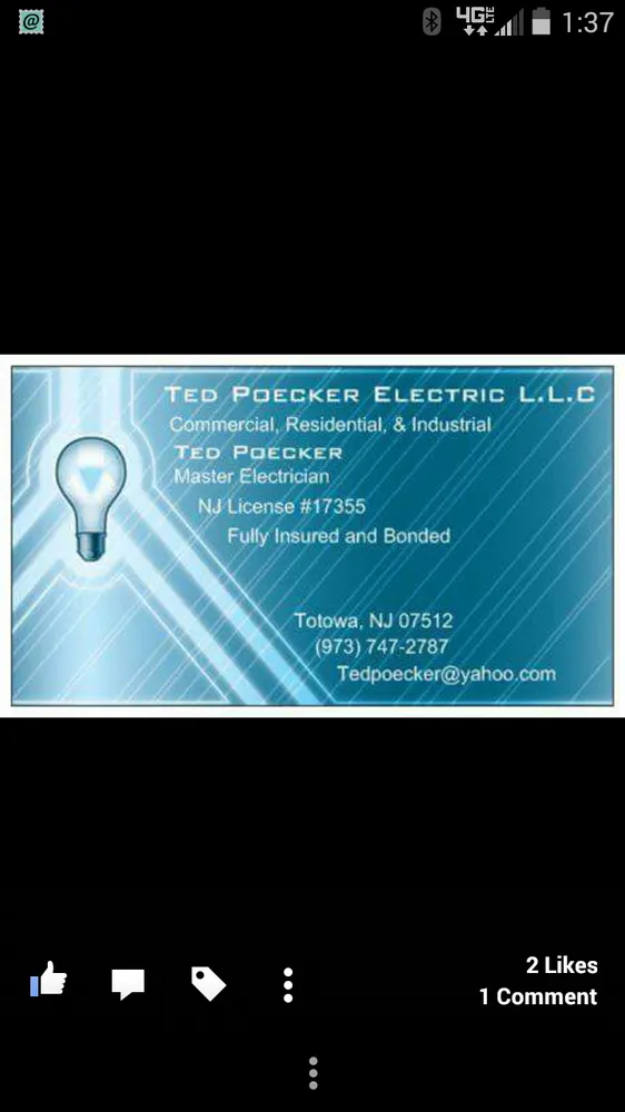 Slide of Ted Poecker Electric