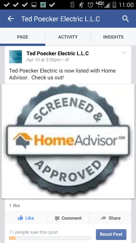 Slide of Ted Poecker Electric