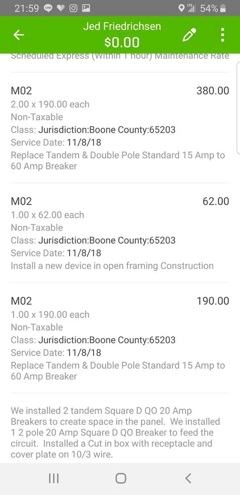 Slide of Terrell Electric