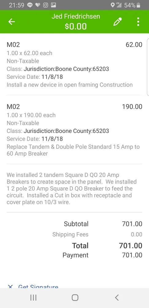 Slide of Terrell Electric