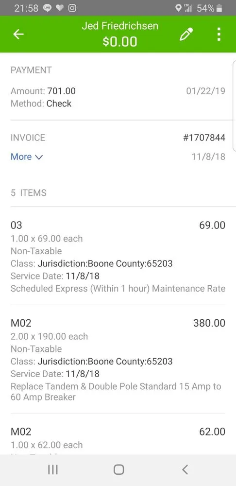 Slide of Terrell Electric