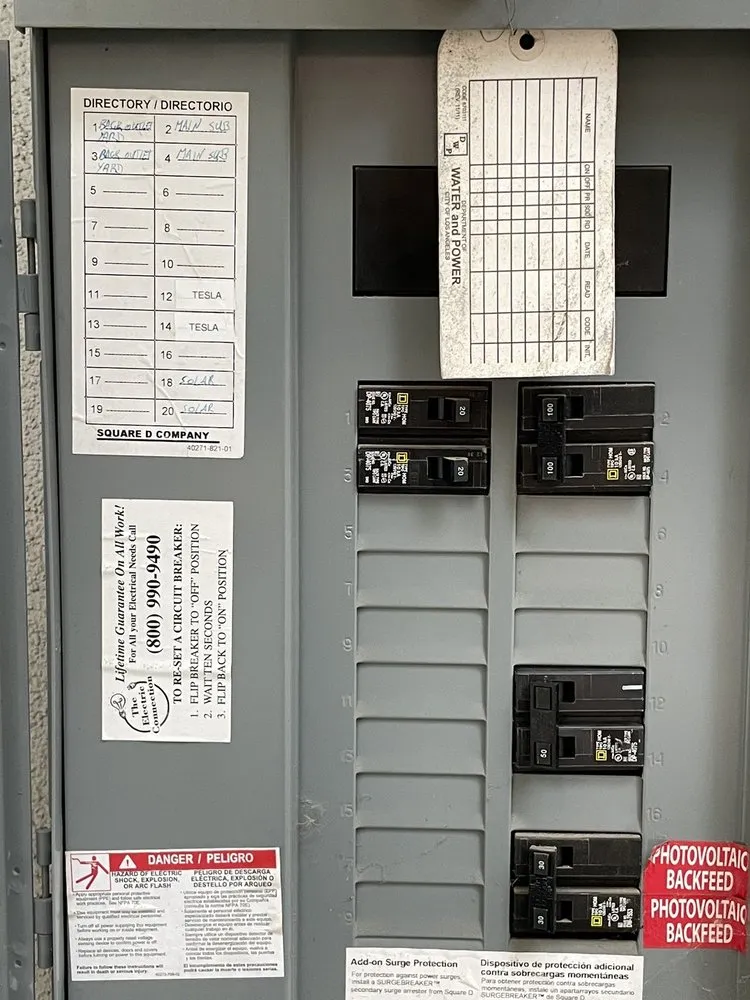 Slide of Tesla Electrical Services