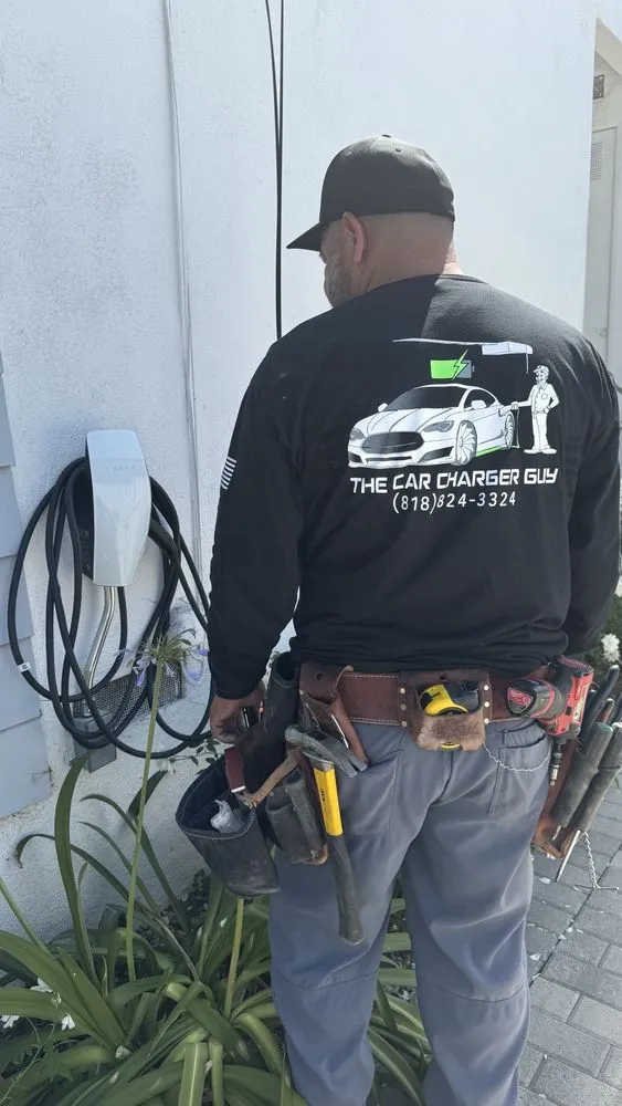 Licensed wiring installation in San Fernando Valley, CA by The Car Charger Guy