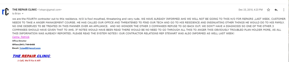 Slide of The Repair Clinic