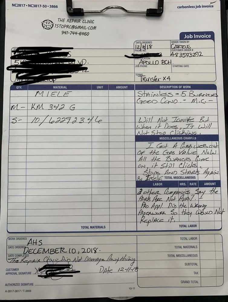 Slide of The Repair Clinic