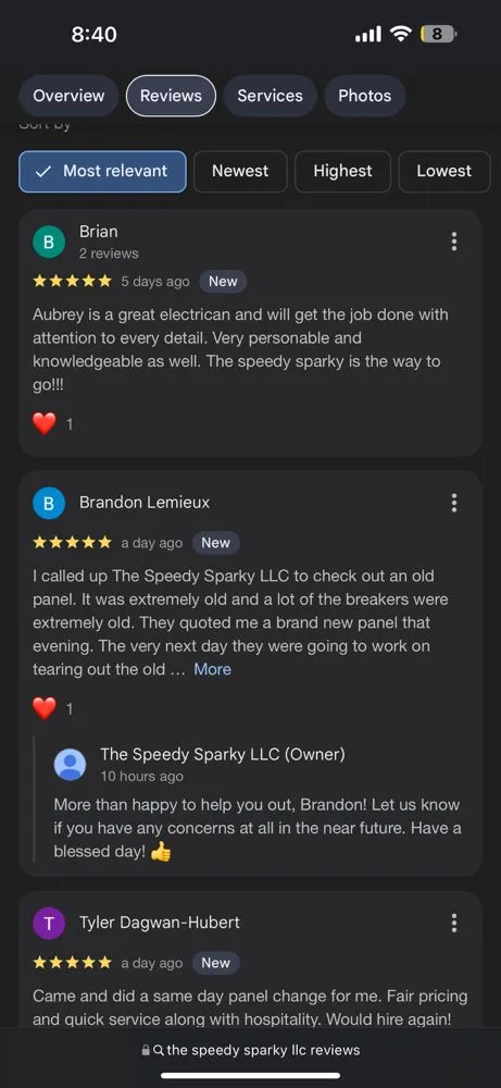 Slide of The Speedy Sparky