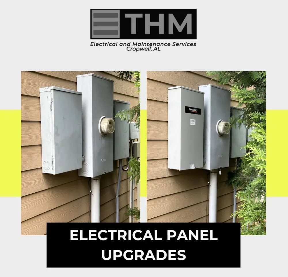 Expert electrician providing lighting installation in Cropwell, AL - THM Electrical and Maintenance Services