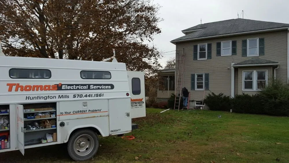 Certified electrician providing wiring installation in Huntington Mills, PA - Thomas' Electrical Services