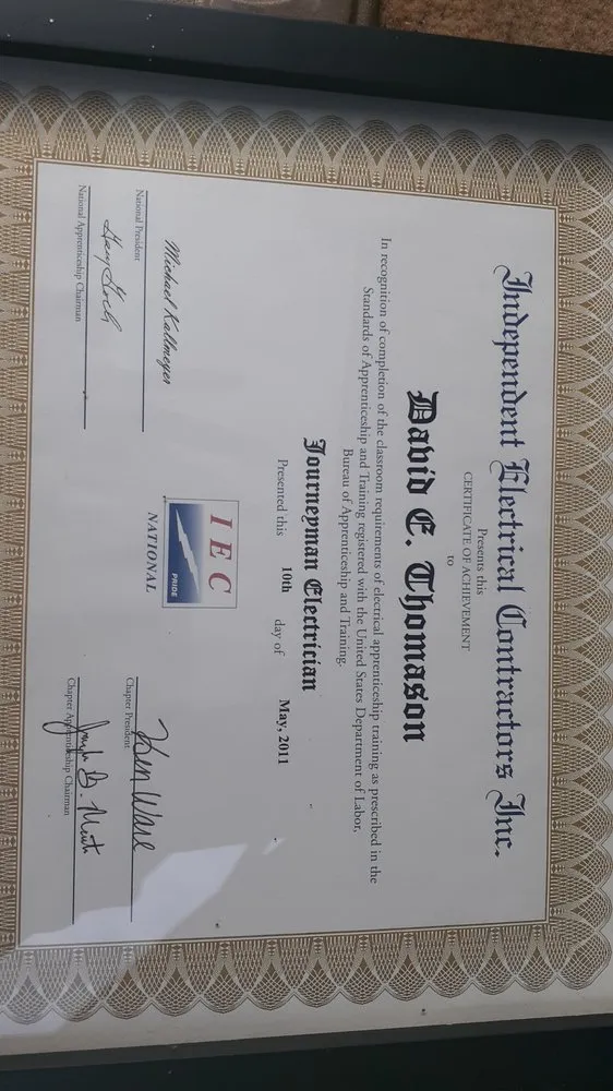 Slide of Thomason Electrical and Paint