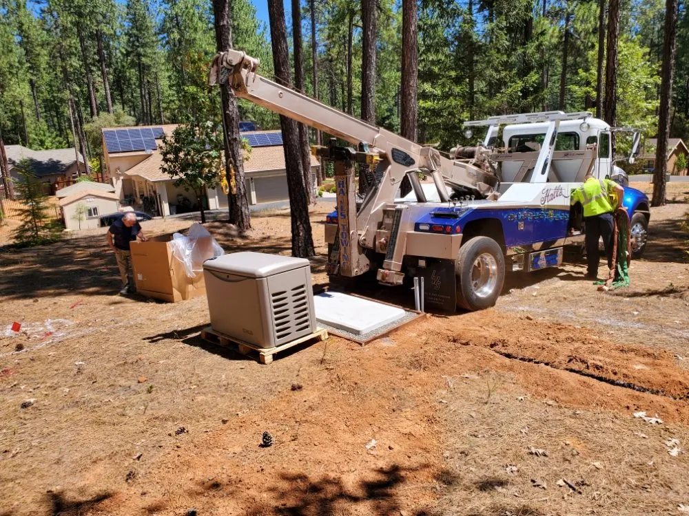 Slide of Thompson Family Generator Service