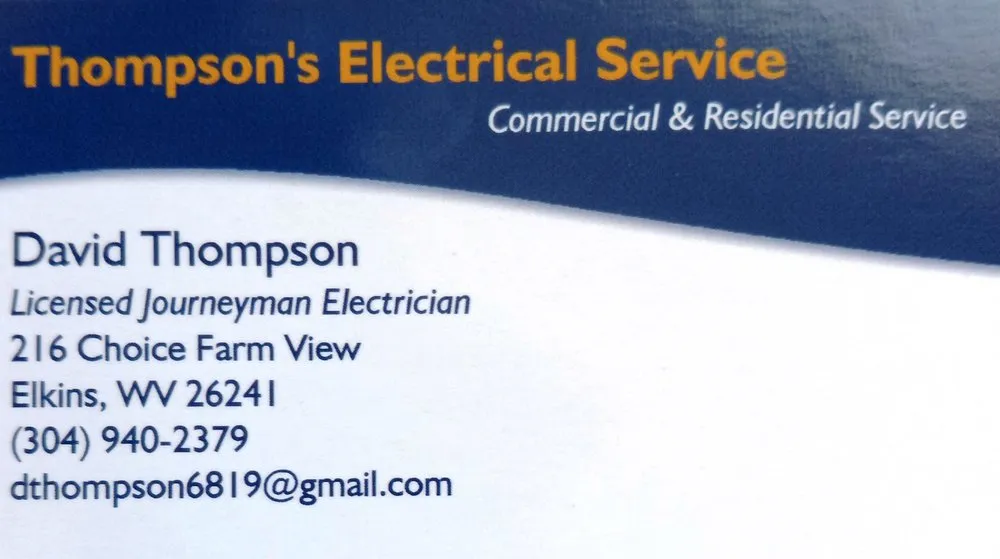 Professional wiring installation experts serving Beverly, WV - Thompson's Electrical Service