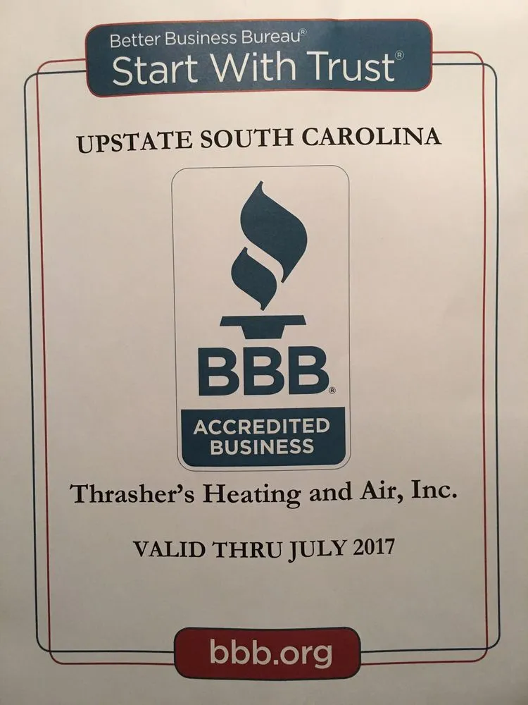 Slide of Thrasher's Heating & Air