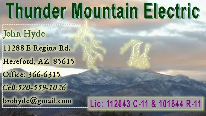Professional panel upgrade experts serving Hereford, AZ - Thunder Mountain Electric