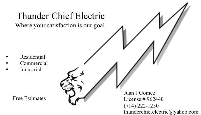 Slide of ThunderChief Electric