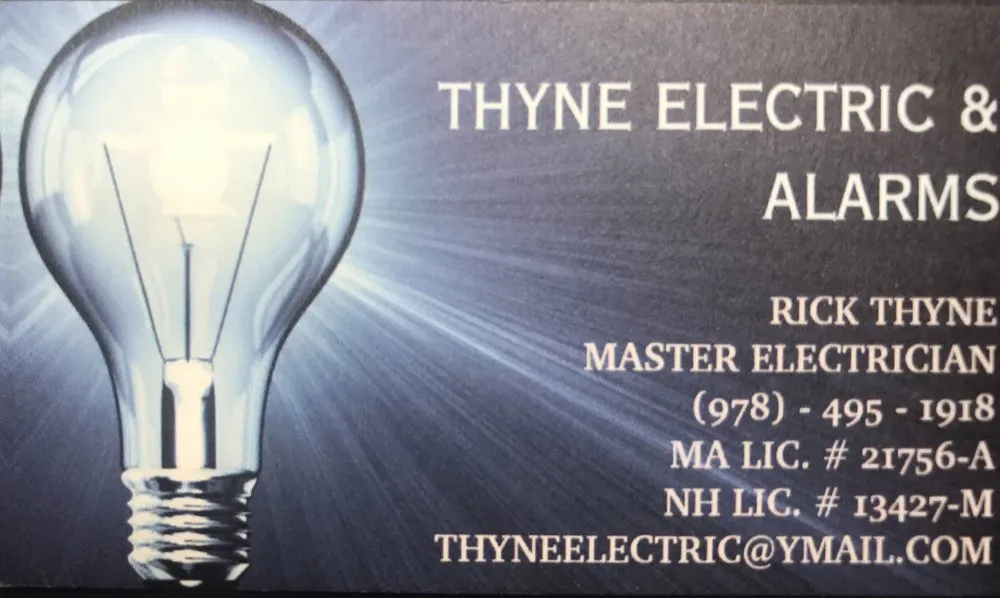 Slide of Thyne Electric & Alarms