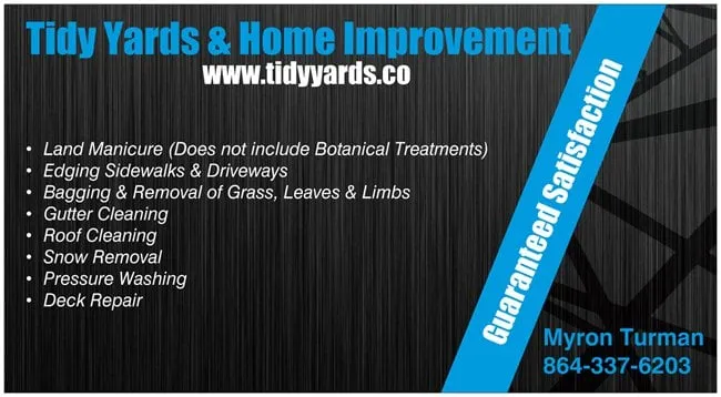 Slide of Tidy Yards $ Home Improvement