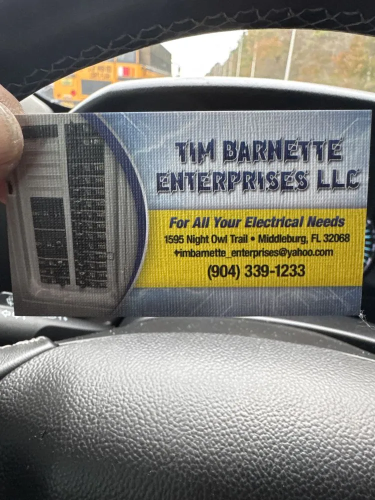 Slide of Tim Barnette Enterprises