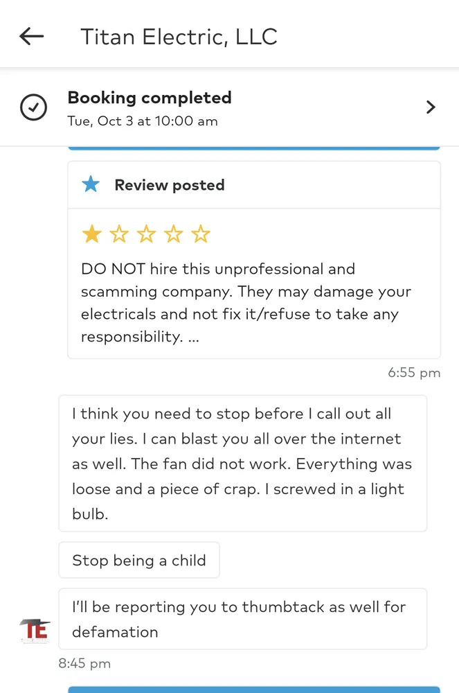 Slide of Titan Electric