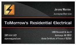 ToMorrow's Residential Electrical Logo