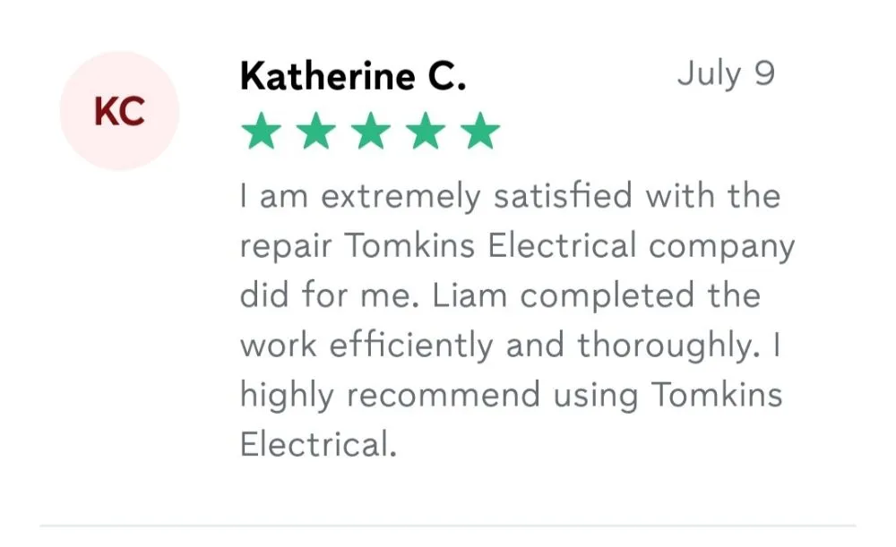 Slide of Tompkins Electrical