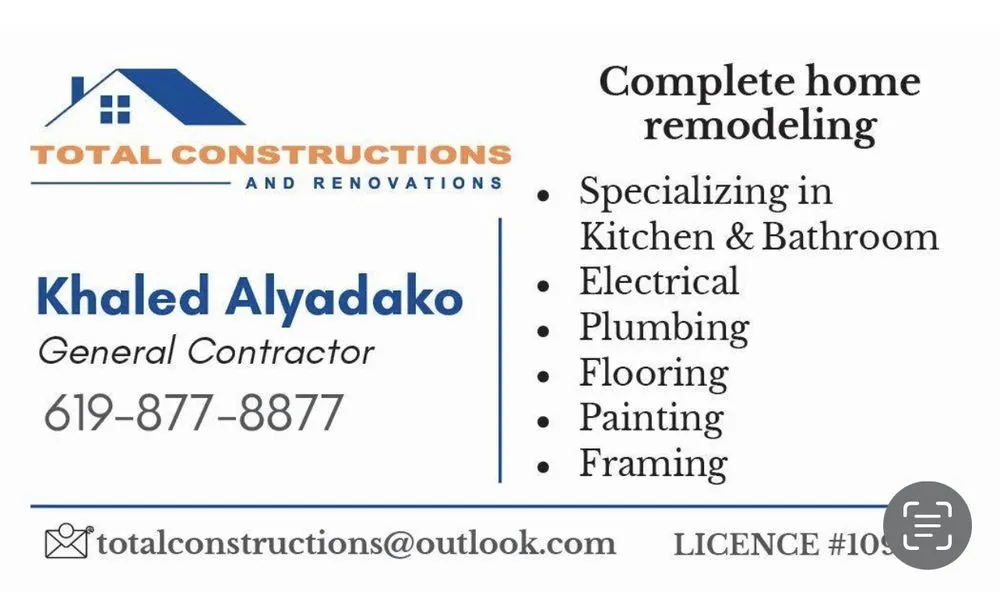 Slide of Total Constructions and Renovations