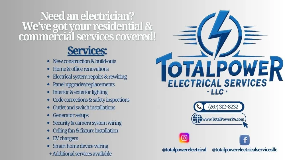 Slide of TotalPower Electrical Services