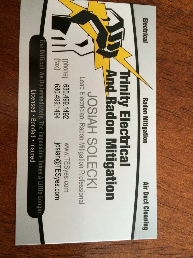 Licensed emergency electrical service in ,  by Trinity Electrical & Radon Mitigation Services, Inc