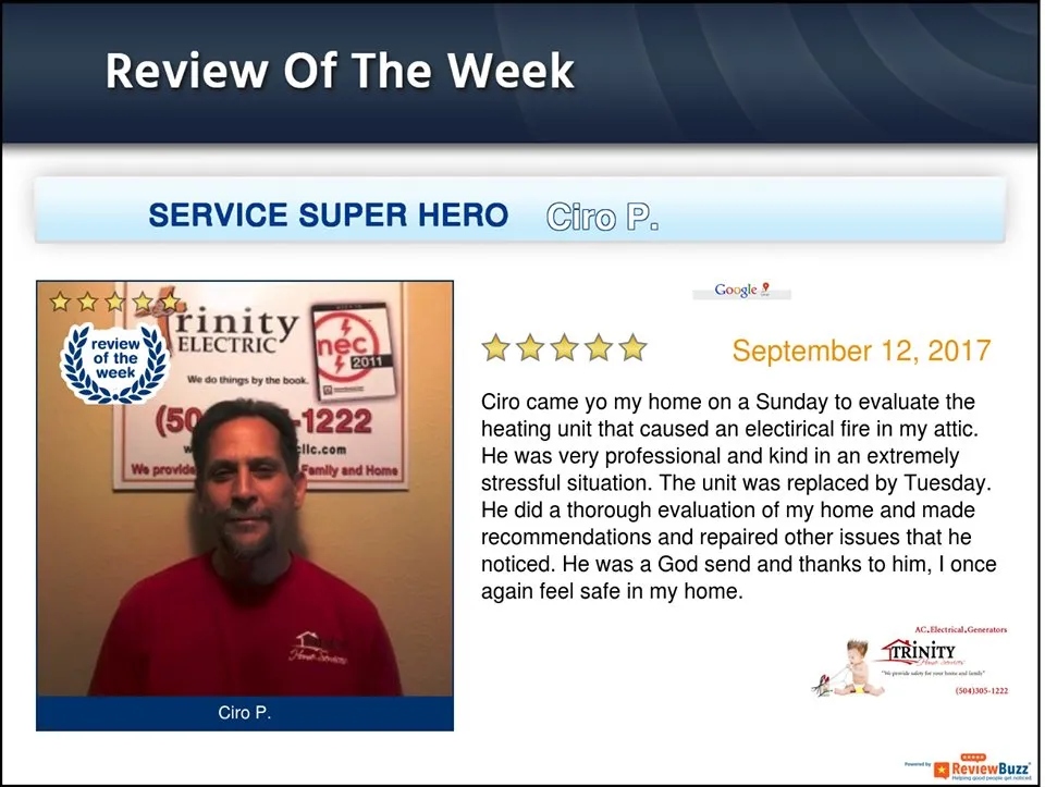 Slide of Trinity Home Services