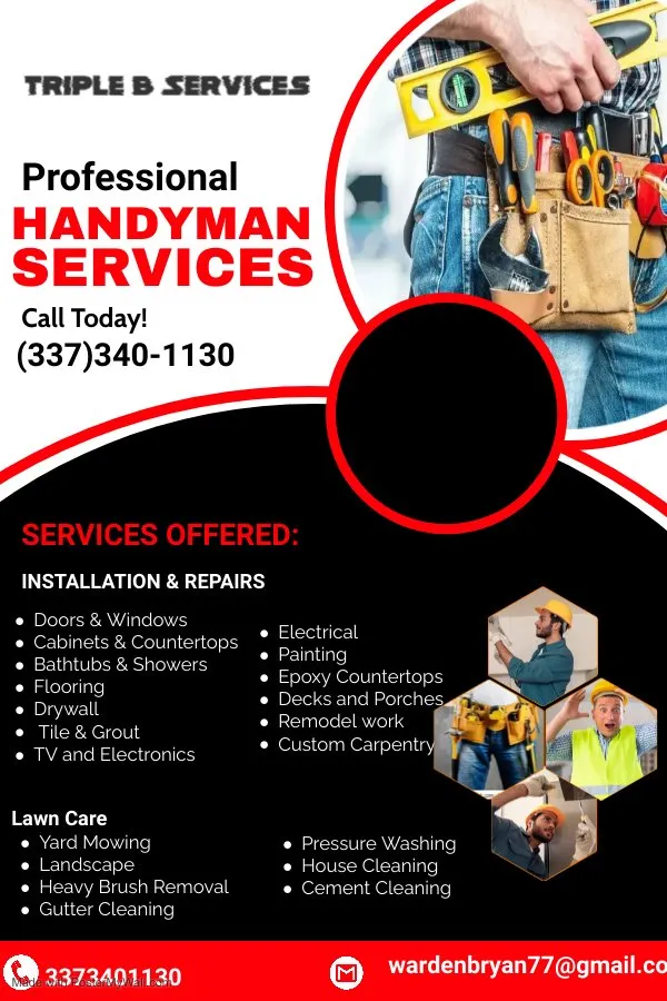 Slide of Triple B Services