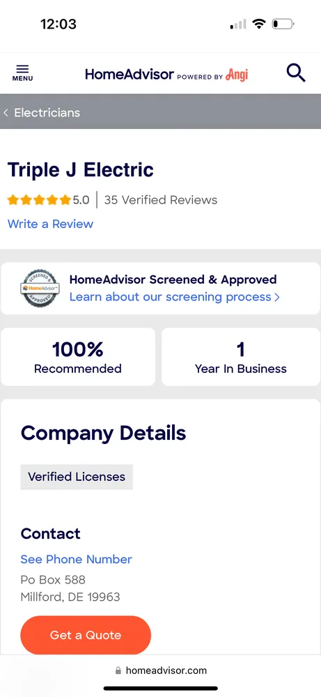 Slide of Triple J Electric