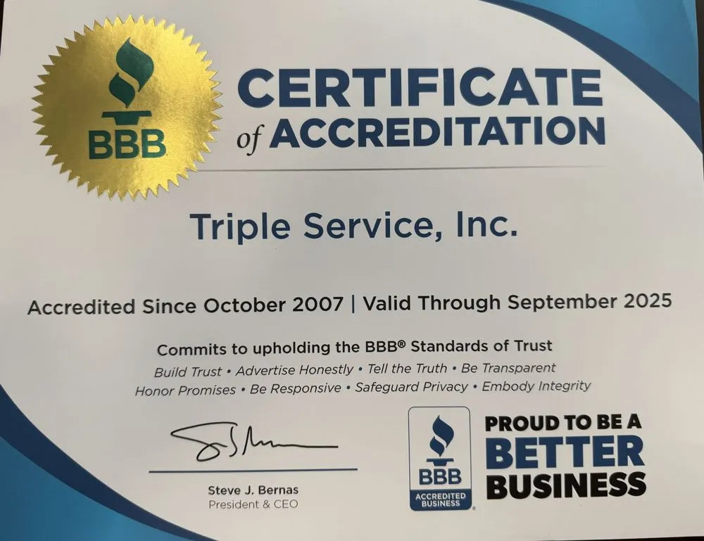 Slide of Triple Service