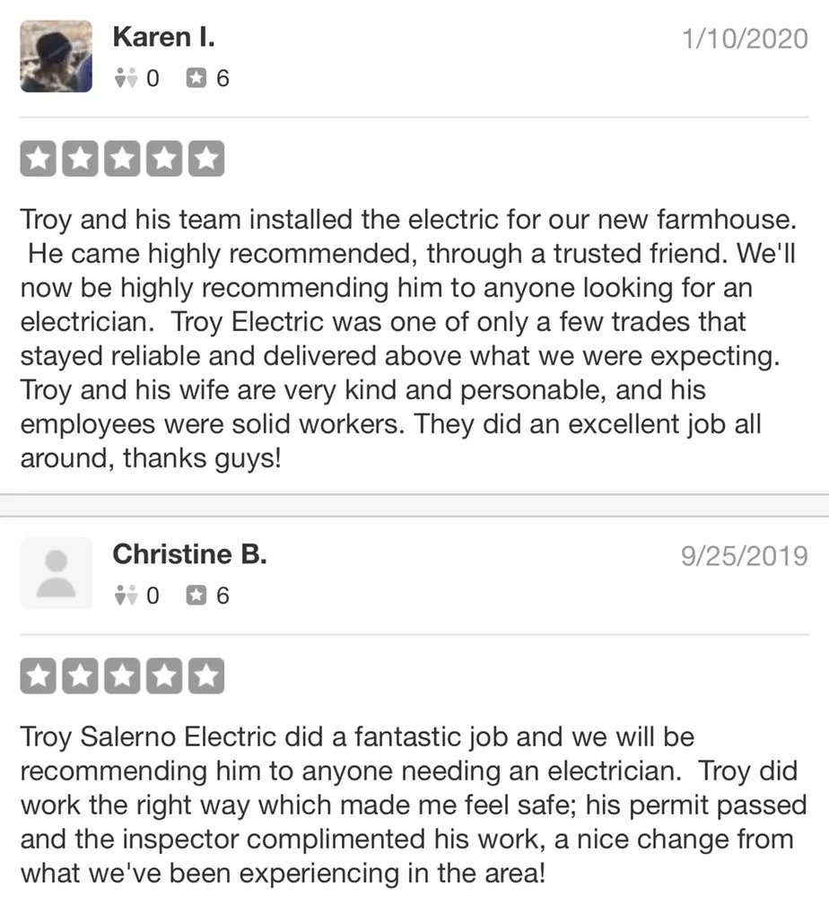 Slide of Troy Salerno Electric