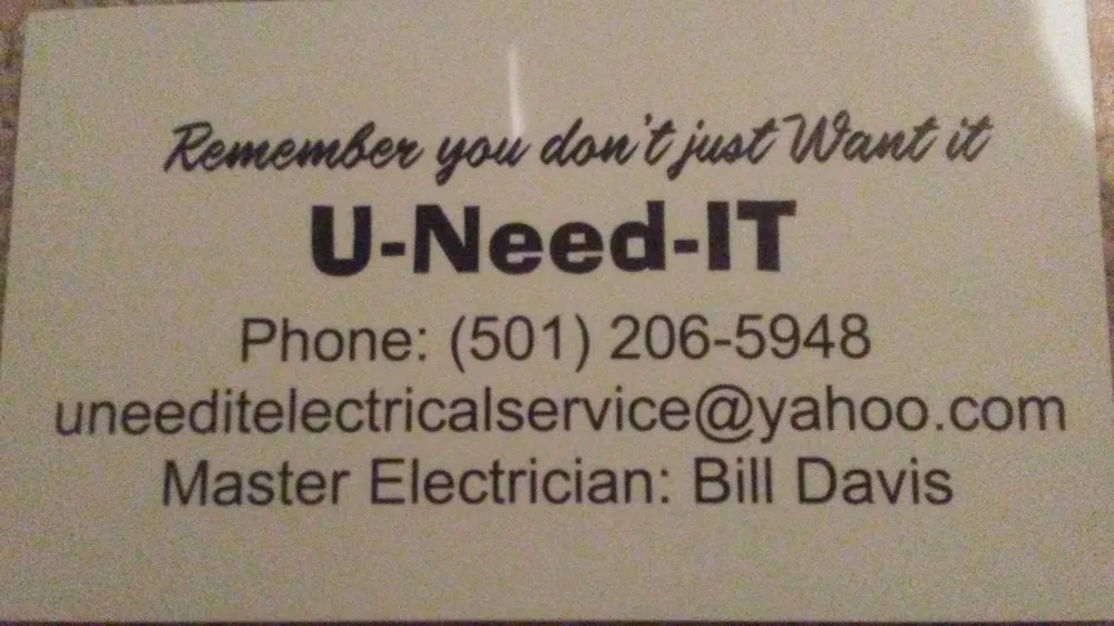 Slide of U Need It Electrical Service
