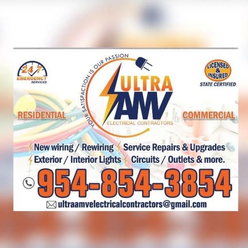 Slide of Ultra AMV Electrical Contractors