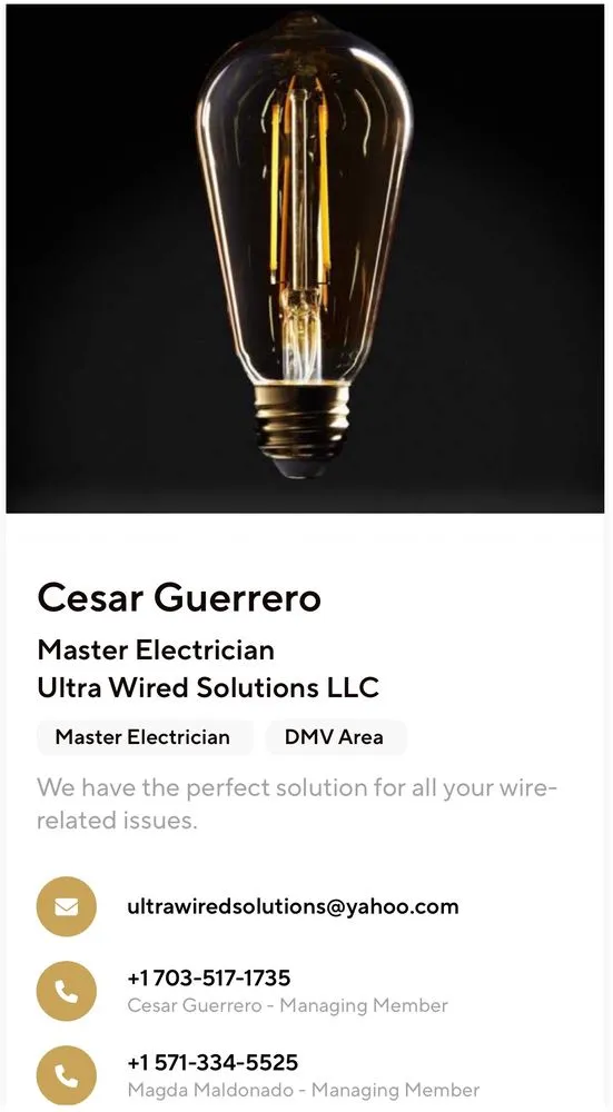 Slide of Ultra Wired Solutions