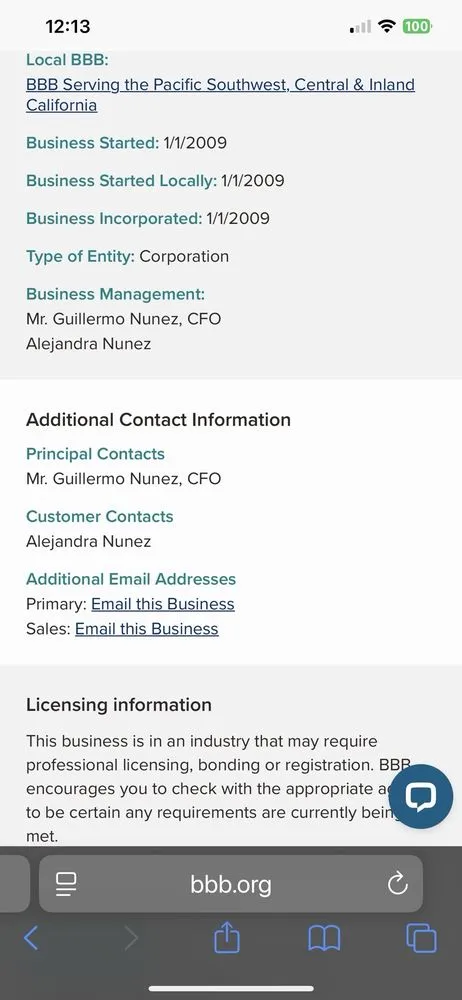 Slide of Unified Contractors