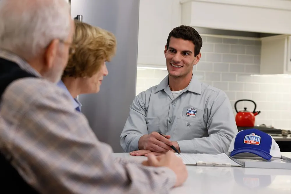 Slide of United Air Temp