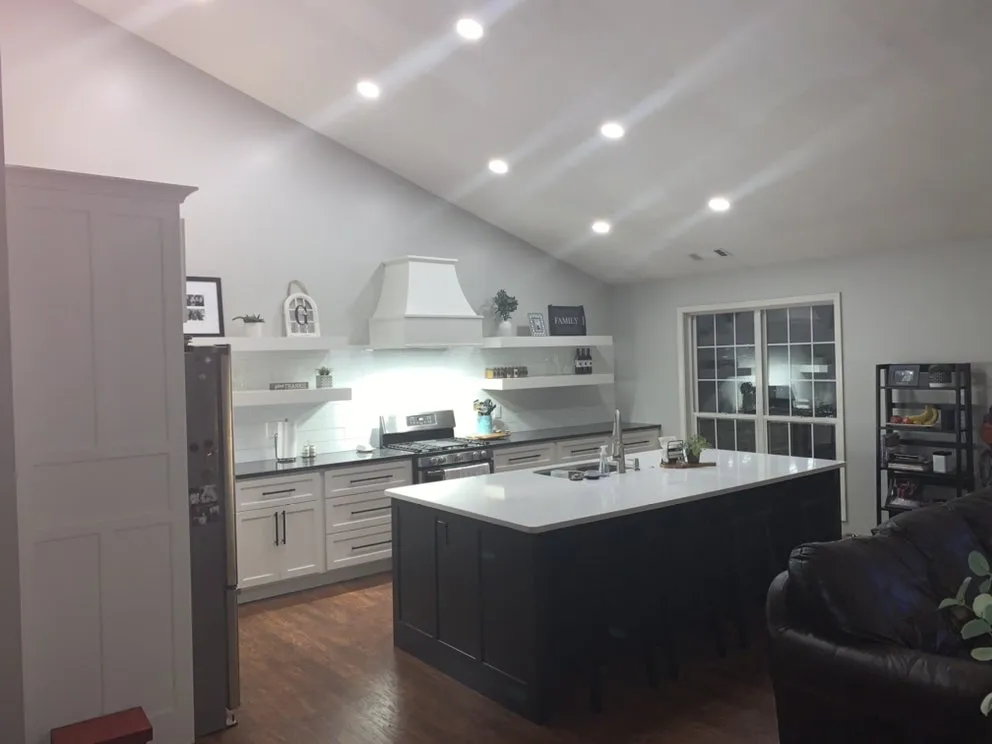 Affordable electrical service for homes in lighting installation, by