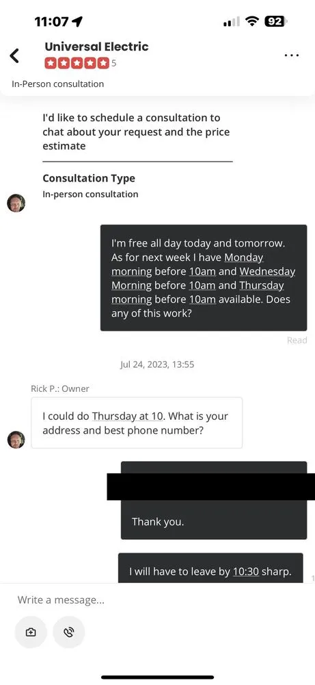 Slide of Universal Electric